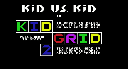 Kid Grid II - Kid vs. Kid Title Screen